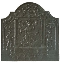 Plaque décorée de cheminée